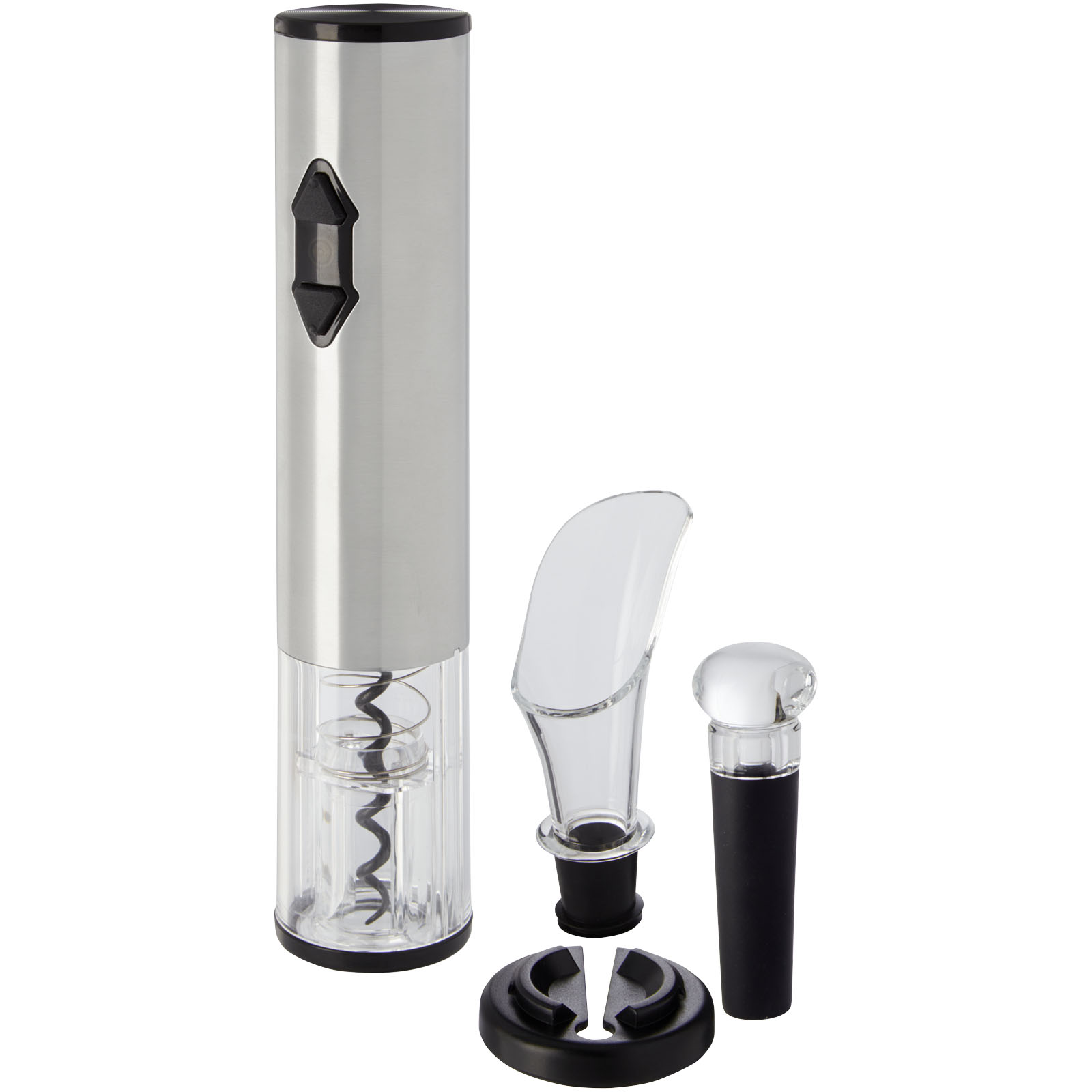 Electric corkscrew with accessories ROSELEE - silver