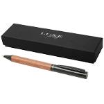 Dřevěné kuličkové pero TAMBRA - solid black / brown