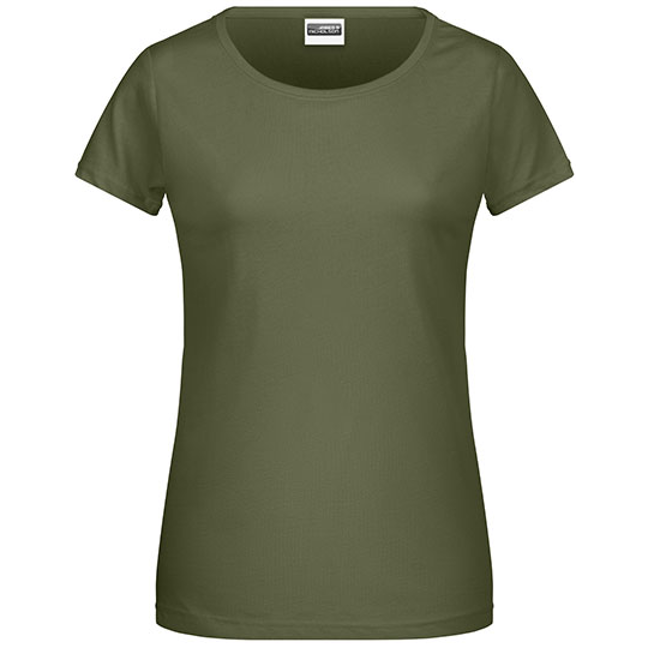 Dámské tričko James & Nicholson Basic T, Olive Dámské tričko James & Nicholson Basic T, Olive