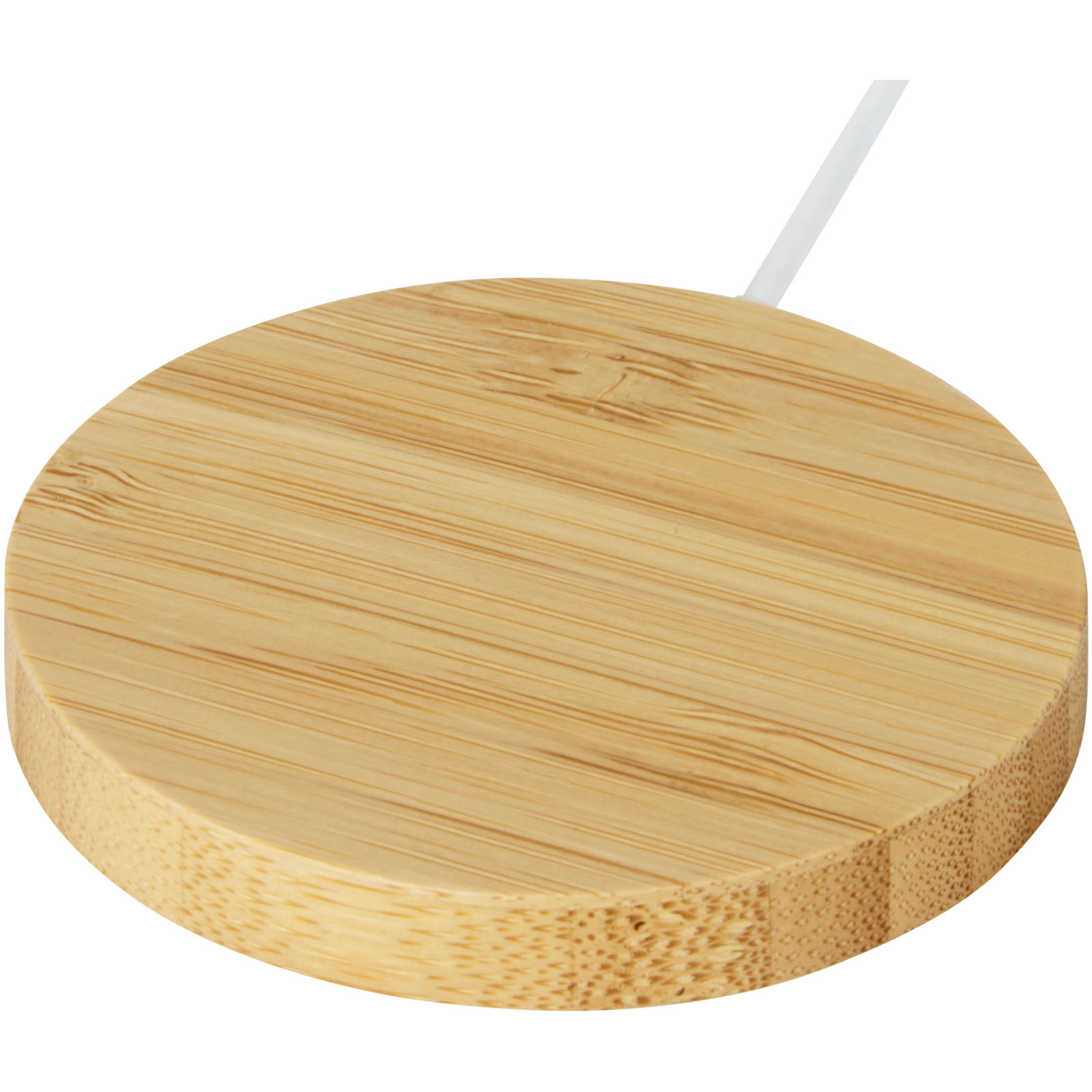 Bamboo magnetic wireless charger GRAUTTE, 10 W - beige