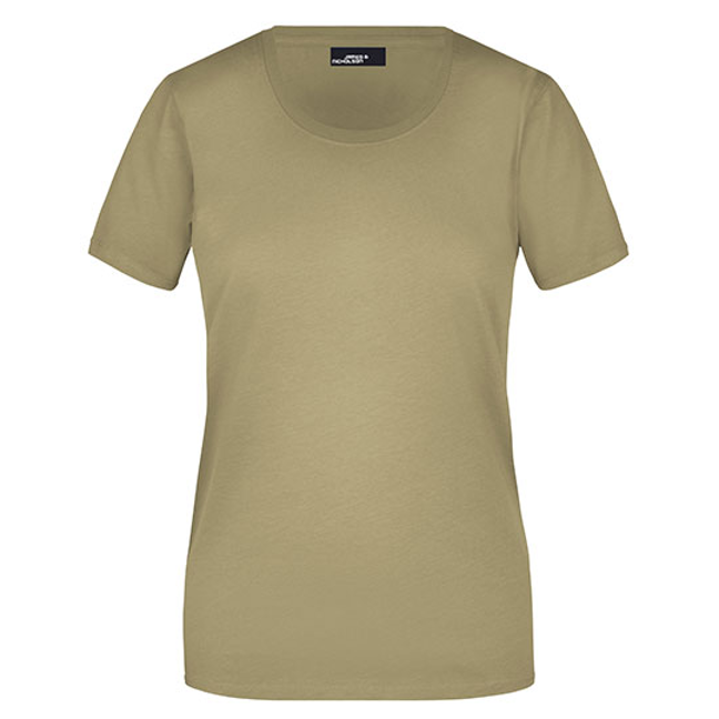 Dámské tričko James & Nicholson Basic-T, Khaki Dámské tričko James & Nicholson Basic-T, Khaki