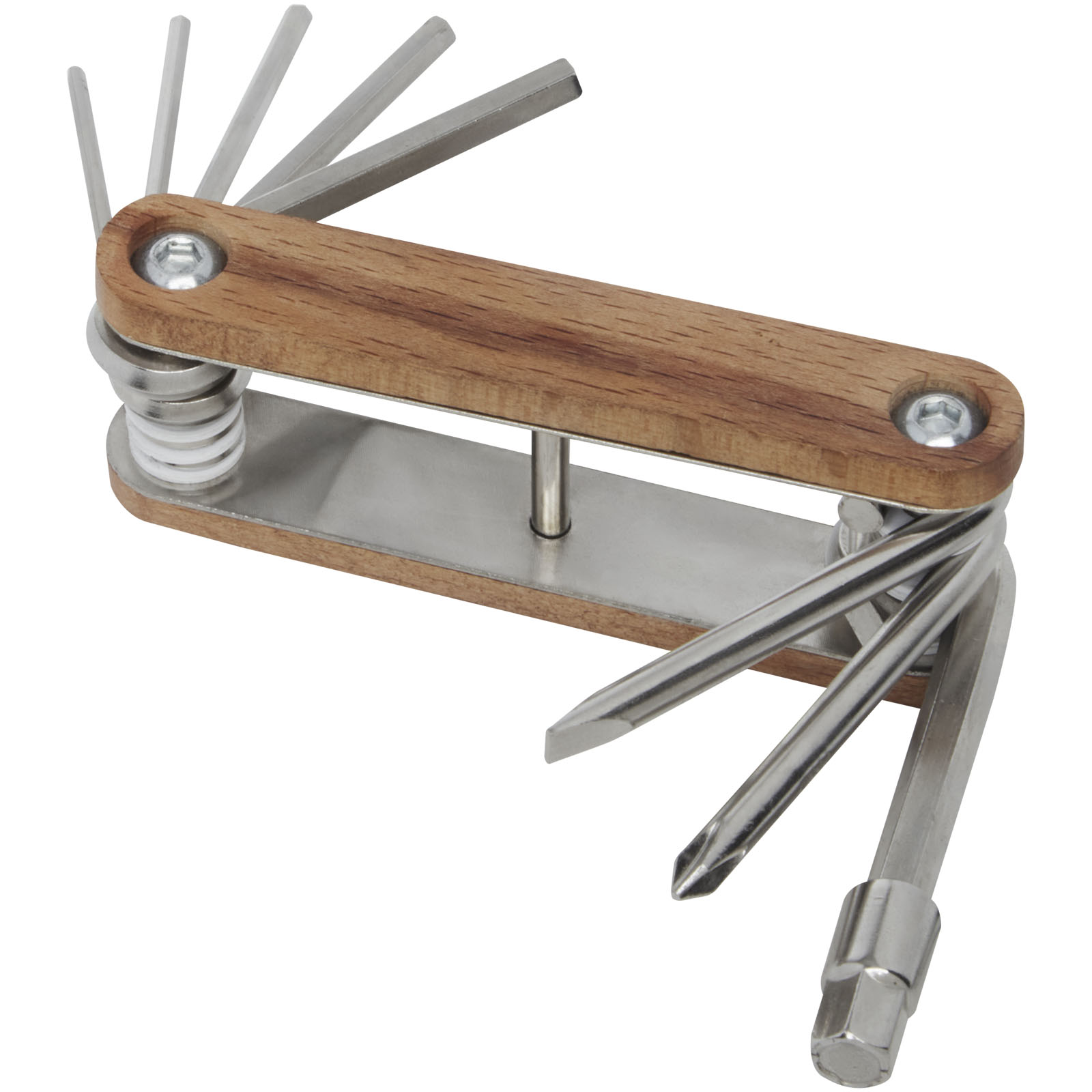 Dřevěný multifunkční nástroj na kolo TWERPS, 8 funkcí - wood