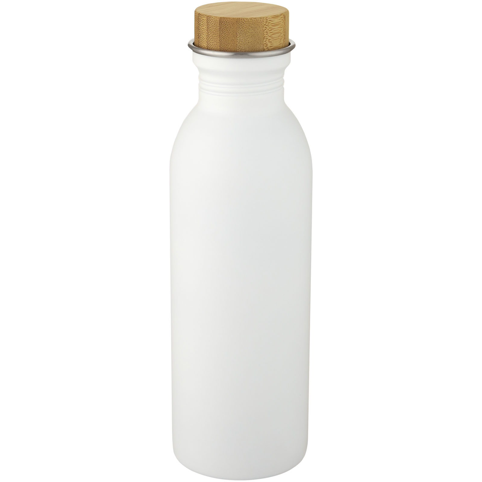 Metal sports bottle SUBSUD with bamboo lid, 650 ml