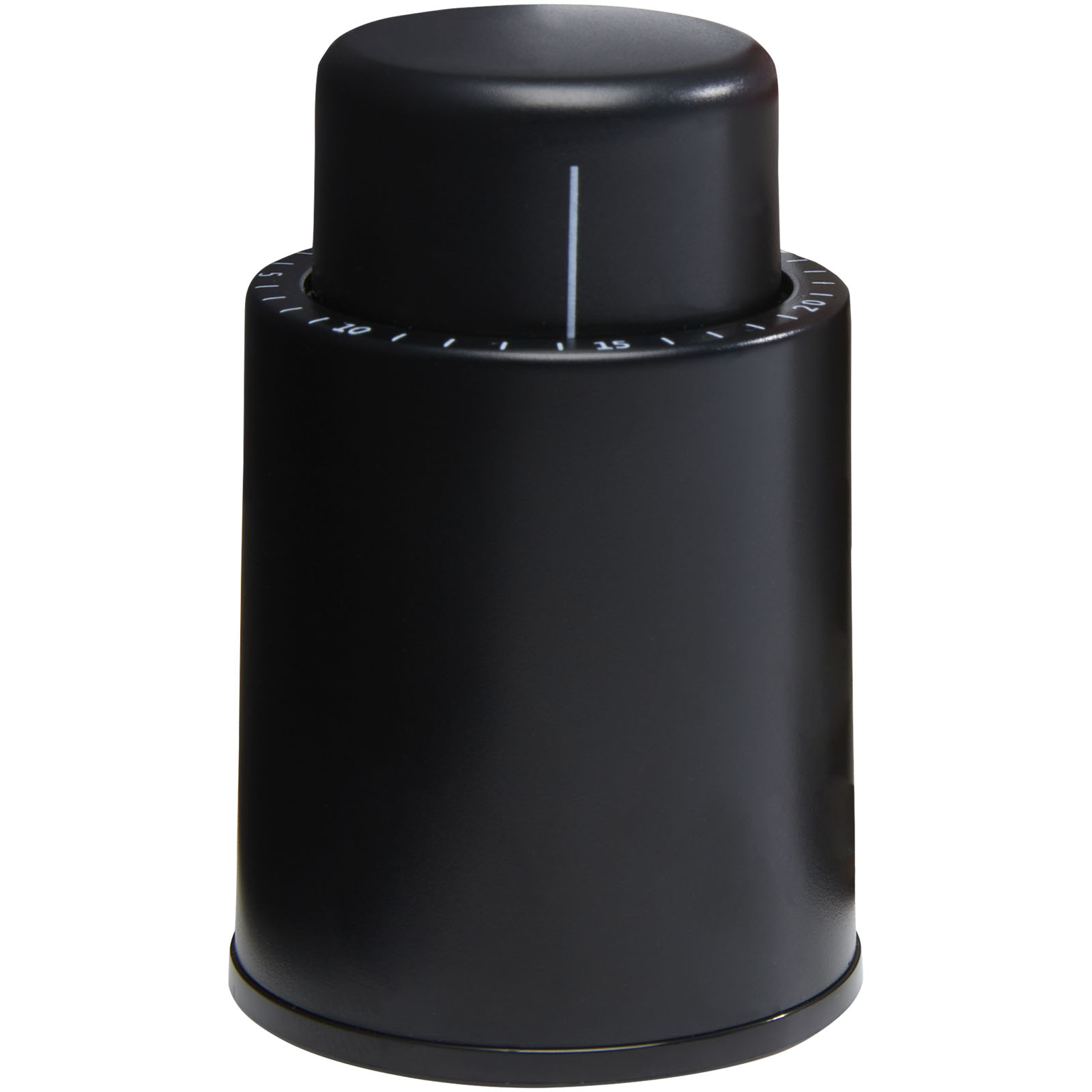 Plastic wine stopper FAZED - solid black