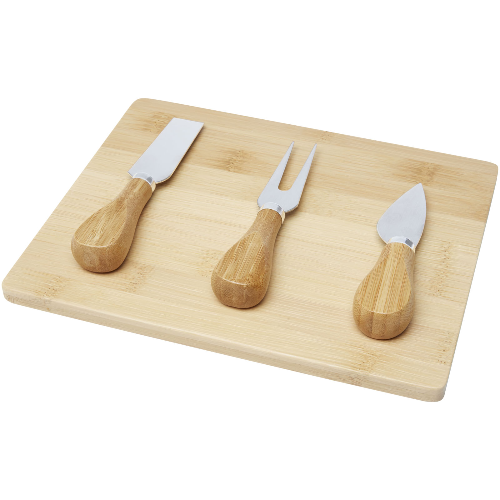 Bamboo cheese board and tool set BORTS - natural