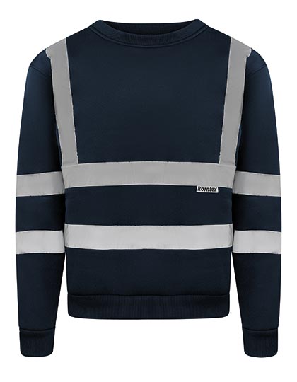 Klasická mikina Korntex Hi-Vis Workwear Sweatshirt Limerick