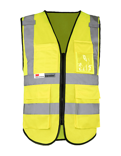 Vesta Korntex Premium Multifunctional Executive Safety Vest Munich Signal Yellow