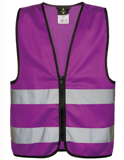 Dětská zimní vesta Korntex Kids´ Hi-Vis Safety Vest With Front Zipper Aalborg
