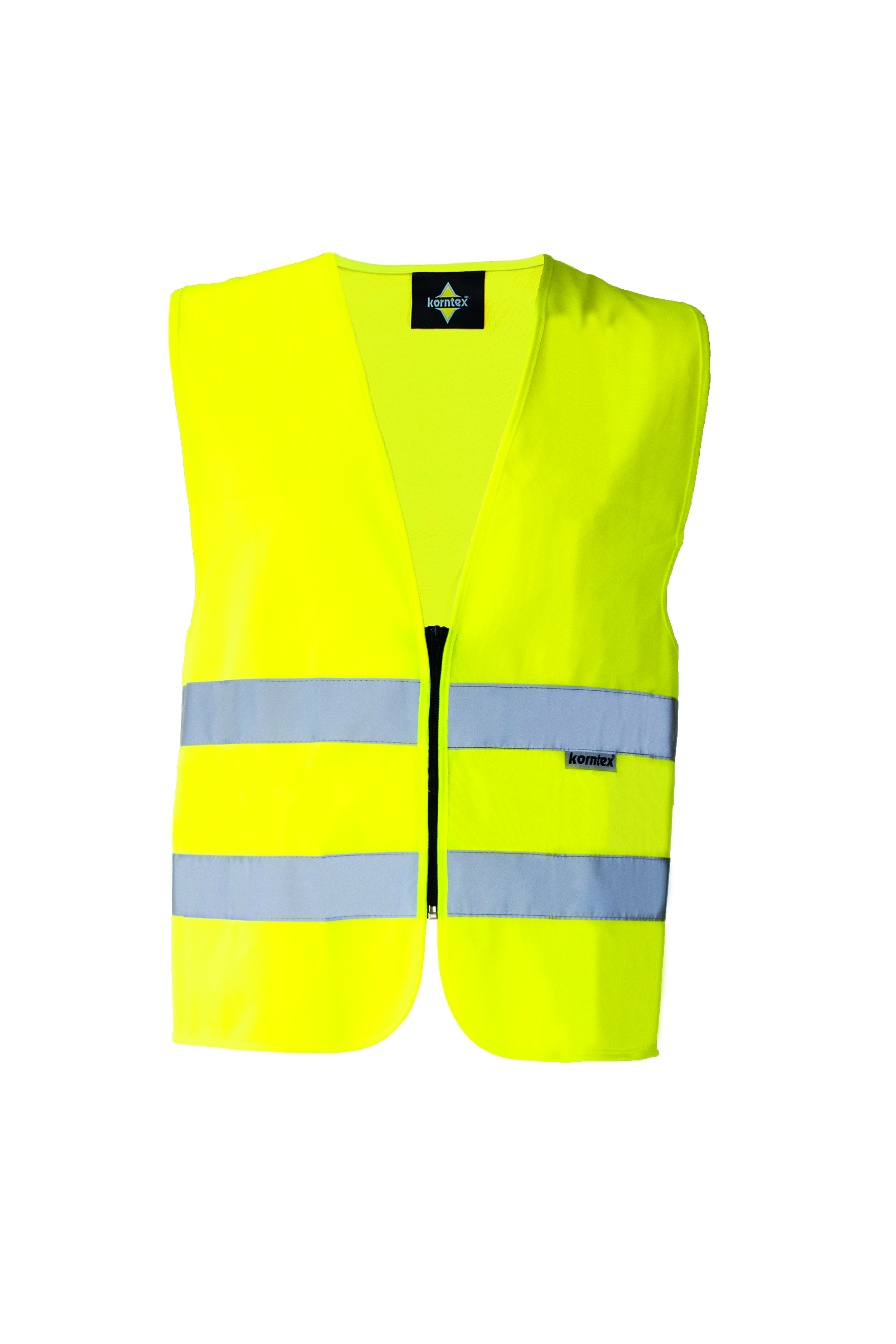 Vesta Korntex Hi-Vis Safety Vest Cologne With Front Zipper Vesta Korntex Hi-Vis Safety Vest Cologne With Front Zipper
