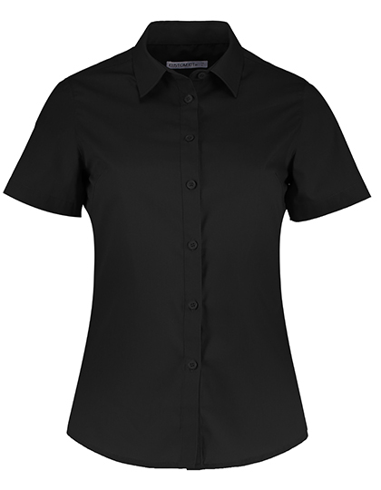 Women's Short Sleeve Shirt Kustom Kit Women´s Tailored Fit Poplin Shirt Short Sleeve