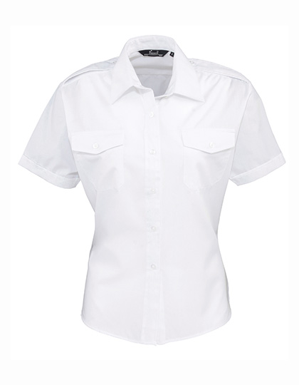 Women's Short Sleeve Shirt Premier Workwear Women´s Pilot Shirt Short Sleeve