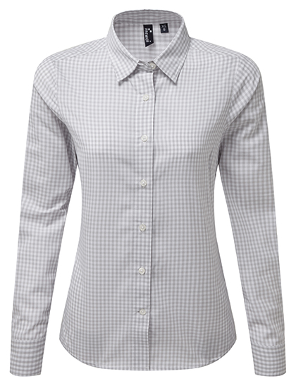 Women's Long Sleeve Shirt Premier Workwear Women´s Maxton Check Long Sleeve Shirt