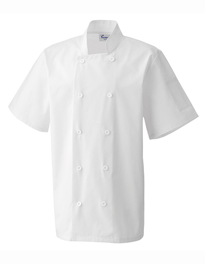 Kuchařský rondon Premier Workwear Short Sleeve Chef´s Jacket White