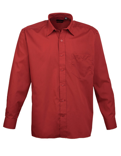 Pánská košile s dlouhým rukávem Premier Workwear Men´s Poplin Long Sleeve Shirt