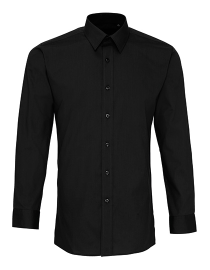 Pánská košile s dlouhým rukávem Premier Workwear Men´s Long Sleeve Fitted Poplin Shirt