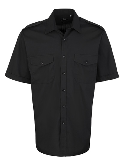 Košile s krátkým rukávem Premier Workwear Pilot Shirt Short Sleeve