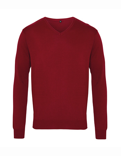 Pánský svetr Premier Workwear Men´s V-Neck Knitted Sweater