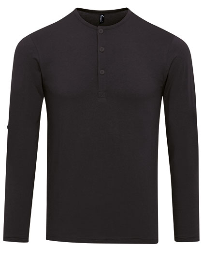 Pánské tričko s dlouhým rukávem Premier Workwear Men´s Long-John Roll Sleeve Tee