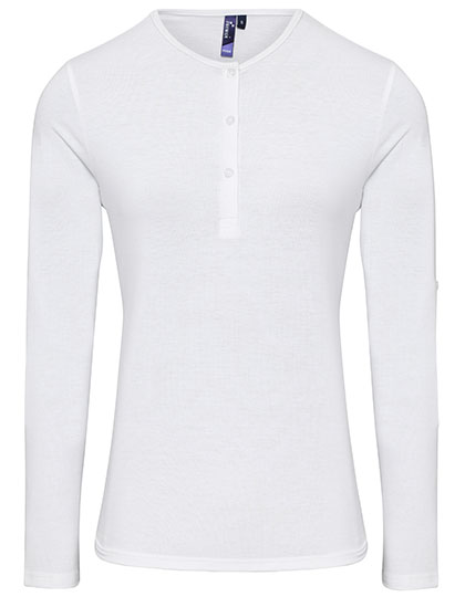 Dámské tričko s dlouhým rukávem Premier Workwear Women´s Long-John Roll Sleeve Tee