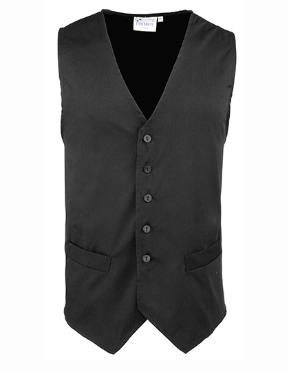  Premier Workwear Men´s Hospitality Waistcoat Black