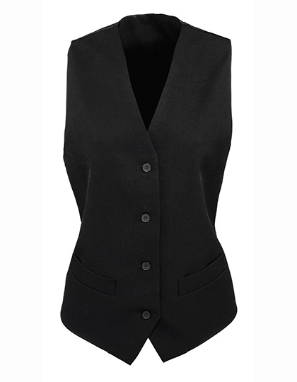 Women's Winter Vest Premier Workwear Women´s Lined Polyester Waistcoat Black