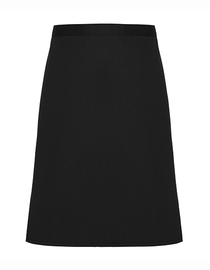Zástěra Premier Workwear Mid-Length Apron (Fairtrade Cotton) Black 70 x 50 cm