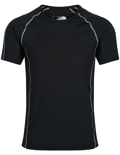 Short sleeve T-Shirt Regatta Professional Pro Short Sleeve Base Layer Top Black