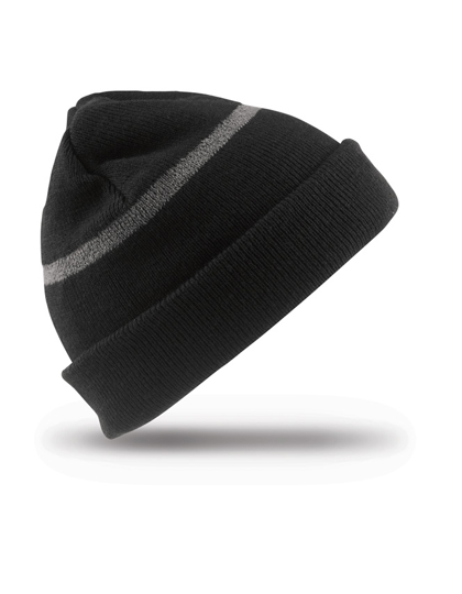 Kid's Beanie Result Winter Essentials Junior Thinsulate™ Woolly Ski Hat With Reflective Band