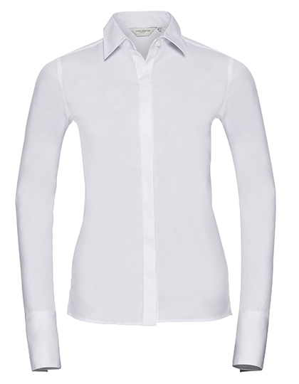 Women's Russell Long Sleeve Fitted Ultimate Stretch Shirt