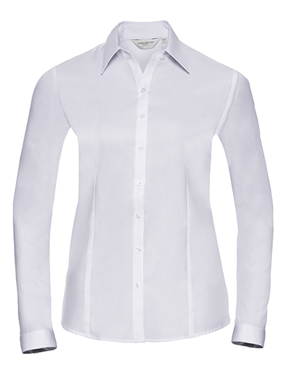 Women's Russell Long Sleeve Tailored Herringbone Shirt