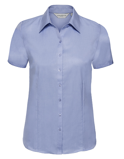 Women's Russell Short Sleeve Tailored Herringbone Shirt
