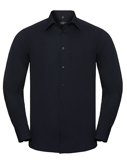 Pánská košile Russell Long Sleeve Tailored Polycotton Poplin Shirt