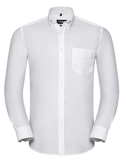 Men's Russell Long Sleeve Tailored Button-Down Oxford Shirt