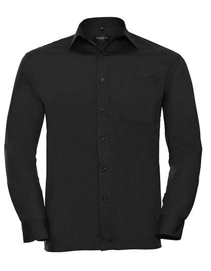 Pánská košile Russell Long Sleeve Classic Polycotton Poplin Shirt
