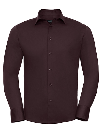 Men's Russell Long Sleeve Fitted Stretch Shirt