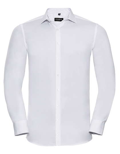 Men's Russell Long Sleeve Fitted Ultimate Stretch Shirt
