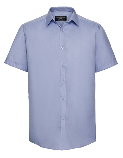 Pánská košile Russell Short Sleeve Tailored Herringbone Shirt