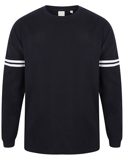 Men's Long Sleeve T-Shirt SF Men Unisex Drop Shoulder Slogan Top