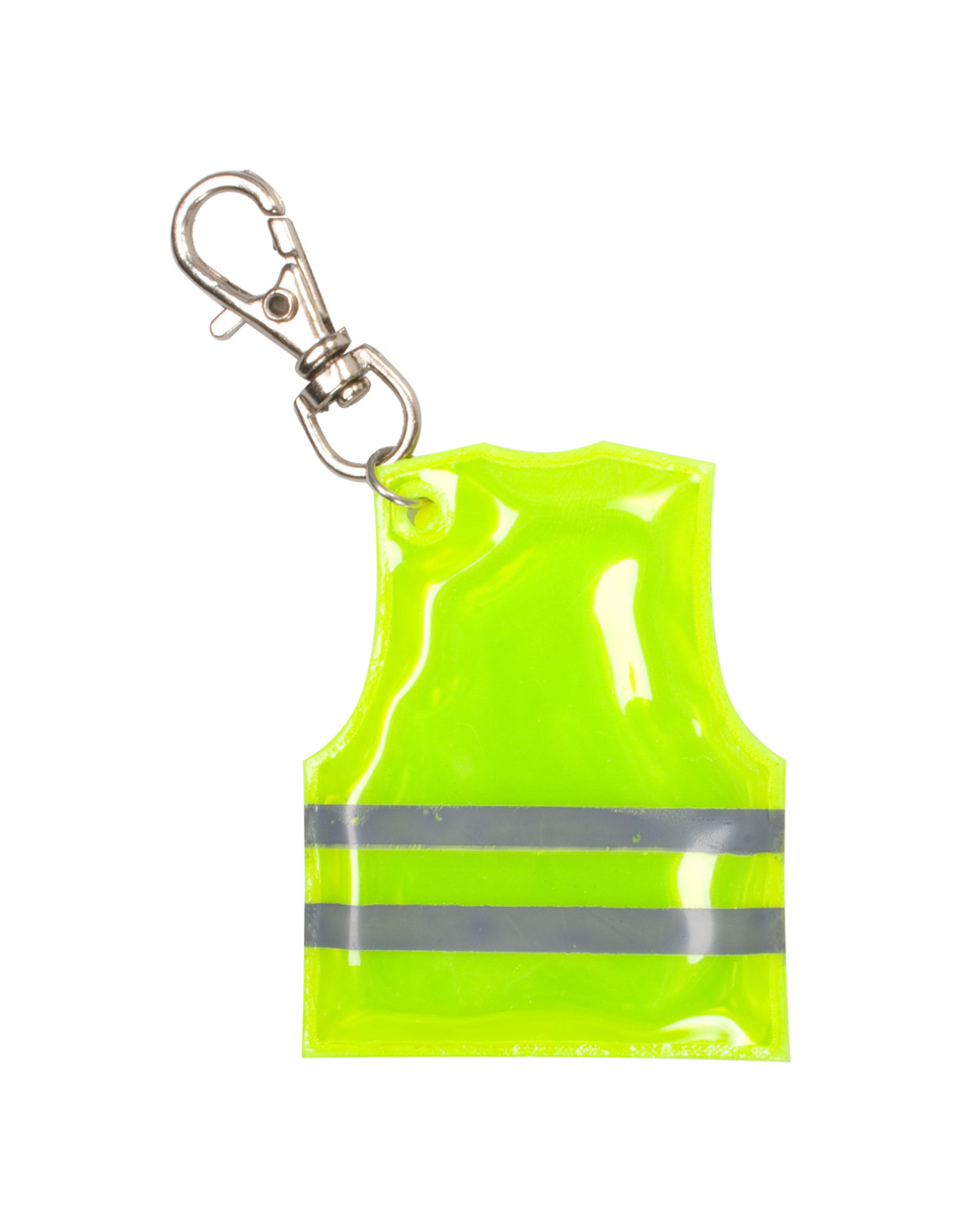 Přívěsek na klíče PIT LANE ve tvaru reflexní vesty - žlutá