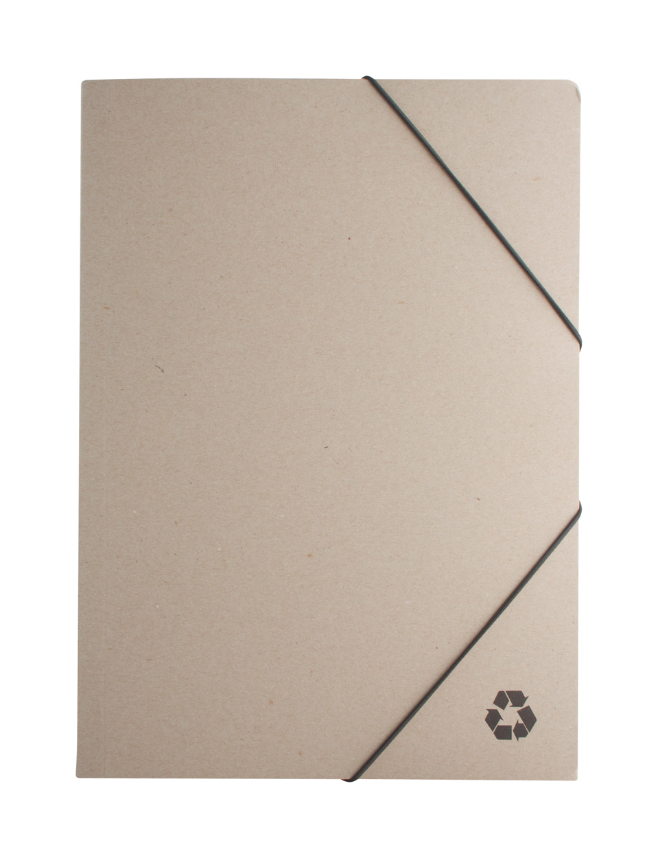 Paper document folders ECOLOGICAL made of recycled paper - natural