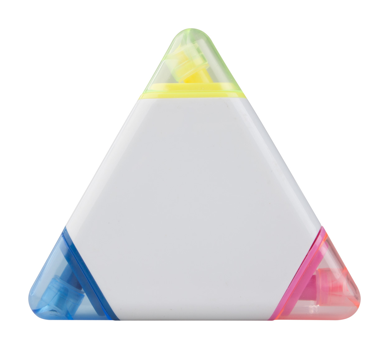 Plastový zvýrazňovač TRICO se 3 barvami - bílá / vícebarevná