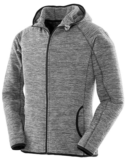 Dámská zimní bunda SPIRO Women´s Microfleece Hoodi Marl Grey, Black