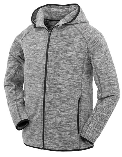 Pánská zimní bunda SPIRO Men´s Microfleece Hoodi Marl Grey, Black Pánská zimní bunda SPIRO Men´s Microfleece Hoodi Marl Grey, Black