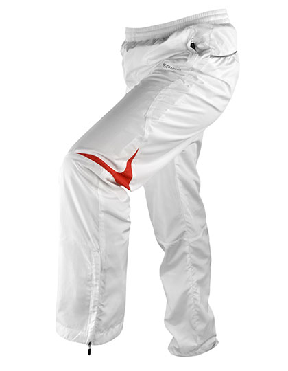 Trousers SPIRO Micro Lite Pant White, Red 3XL