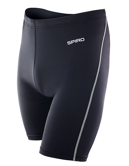 Men's Pants SPIRO Men´s Bodyfit Base Layer Shorts Black