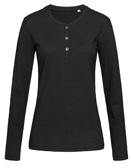 Dámské tričko s dlouhým rukávem Stedman® Sharon Henley Long Sleeve Women
