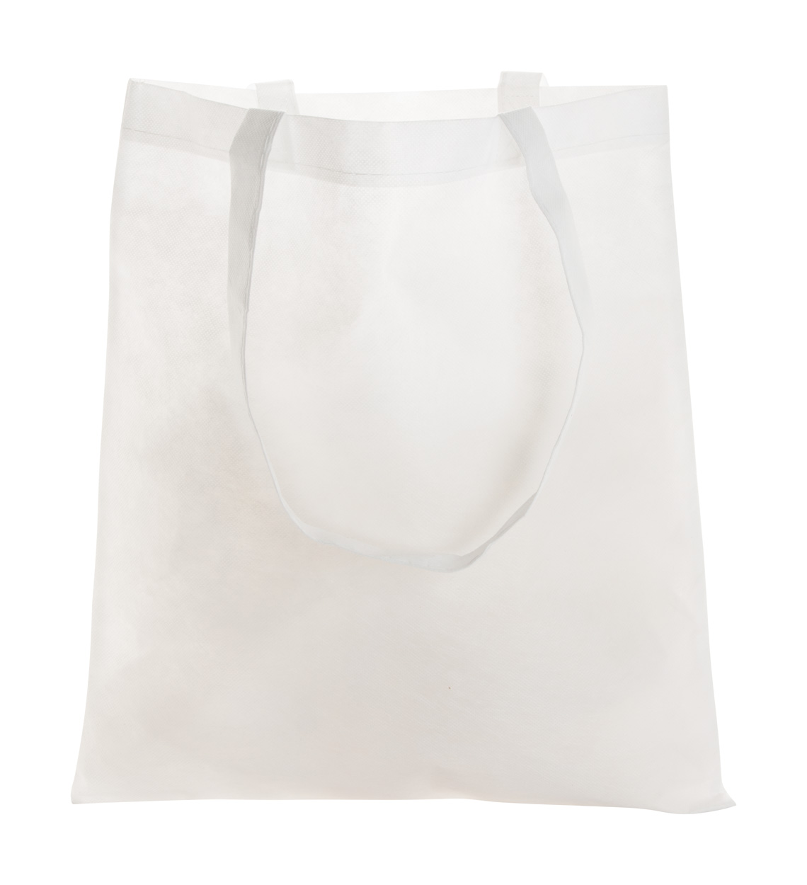 Shopping bag MIRTAL made of non-woven fabric - white