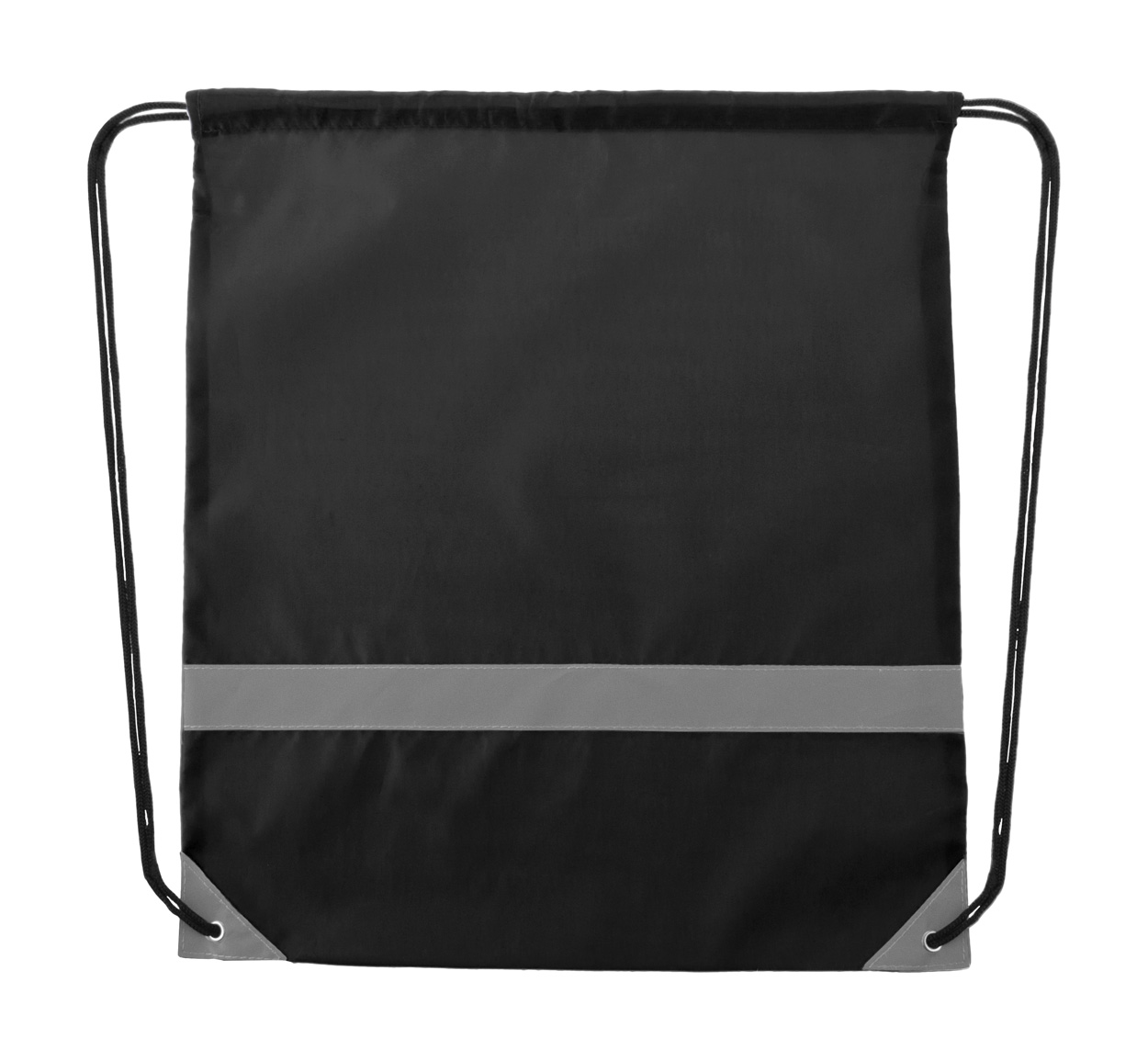 Polyester drawstring backpack LEMAP with reflective parts