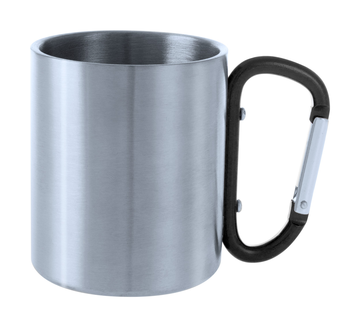 Metal mug BASTIC with carabiner instead of ear, 200 ml