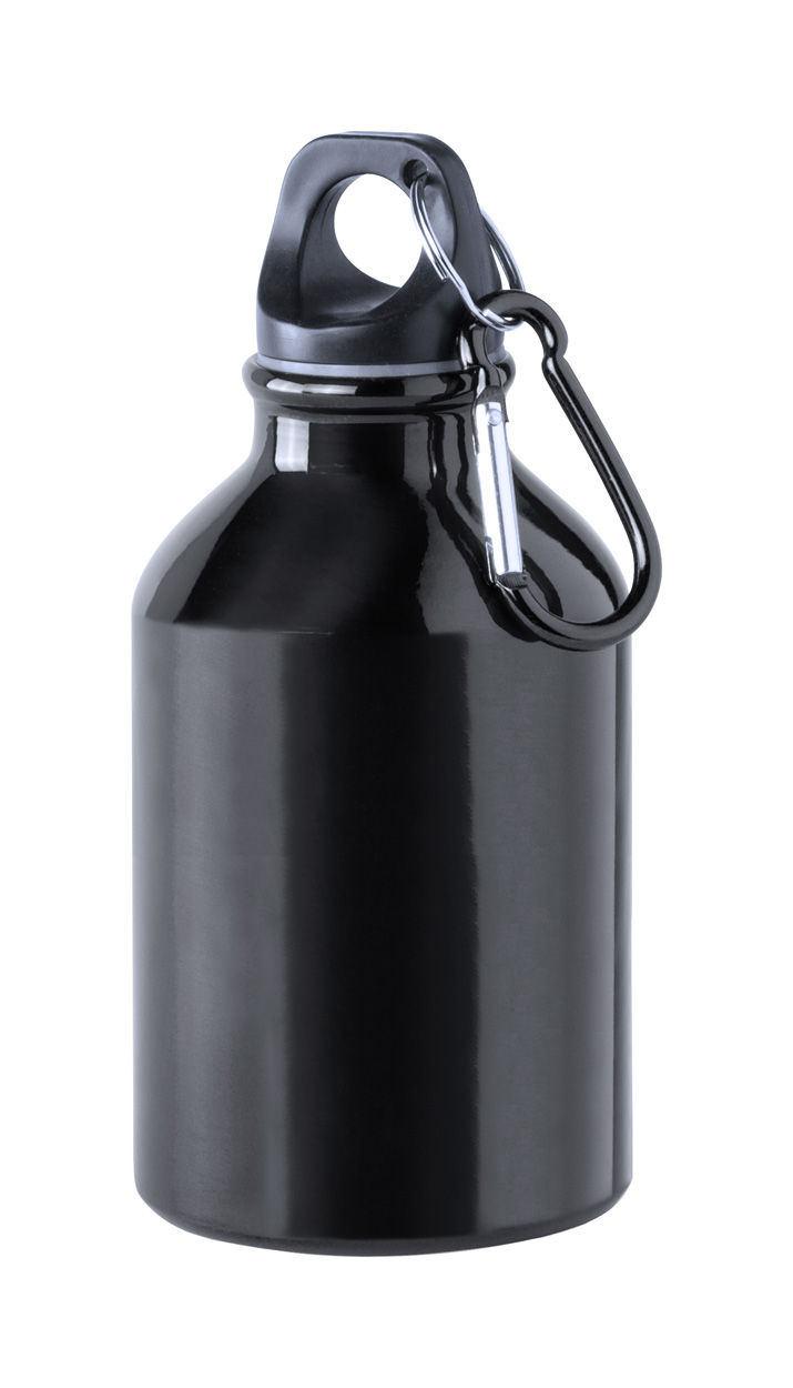 Kovová sportovní lahev HENZO s karabinkou, 300 ml